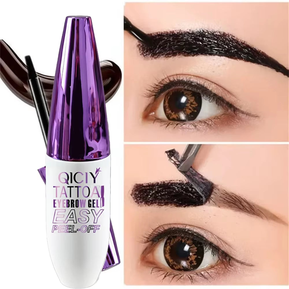 Lasting 3 Days Tattoo Easy Peel off Eyebrow Gel Cream Types Long-Lasting Smudge-Proof Sweat Resistant Waterproof Cosmetics